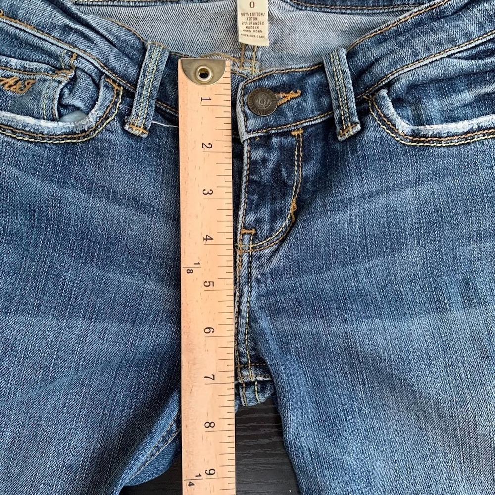 Vintage Y2K Abercrombie & Fitch Low Rise Flare Denim Jeans Women's 0 - Picture 15 of 15